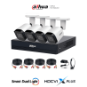 Kit 4 Canales 2 MP, HDCVI X Plus, DVR Cooper-U WizSense con IA y Audio Bidireccional, Cámaras B2A21N-U-IL-A con Iluminador Dual