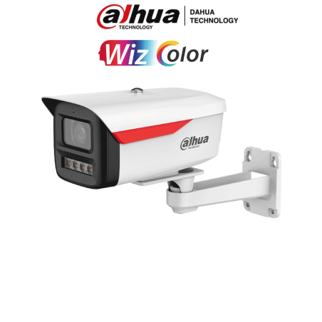 Cámara IP Bullet de 6 MP, WizColor, WizSense, equipada con IA, SMD Plus, Lente de 2, 8 mm, micrófono integrado, Protección perim