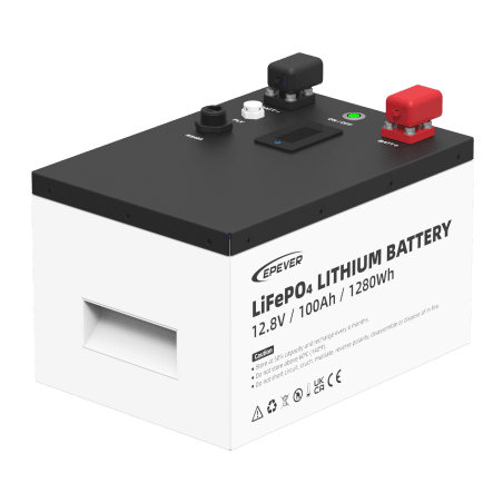 Batería de Litio LiFePO4 12, 8Vcc, 100Ah, 1, 28KwH, Pantalla LCD para Monitoreo Local, Carcasa Metálica