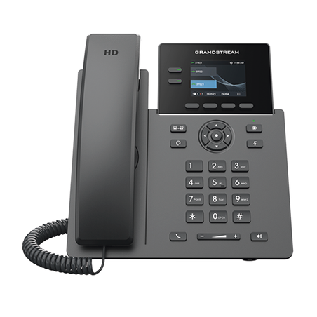 Teléfono IP PoE grado operador de 2 líneas, pantalla LCD tft 2, 4 pulgadas color, 8 botones virtuales multiuso, seguridad carrie
