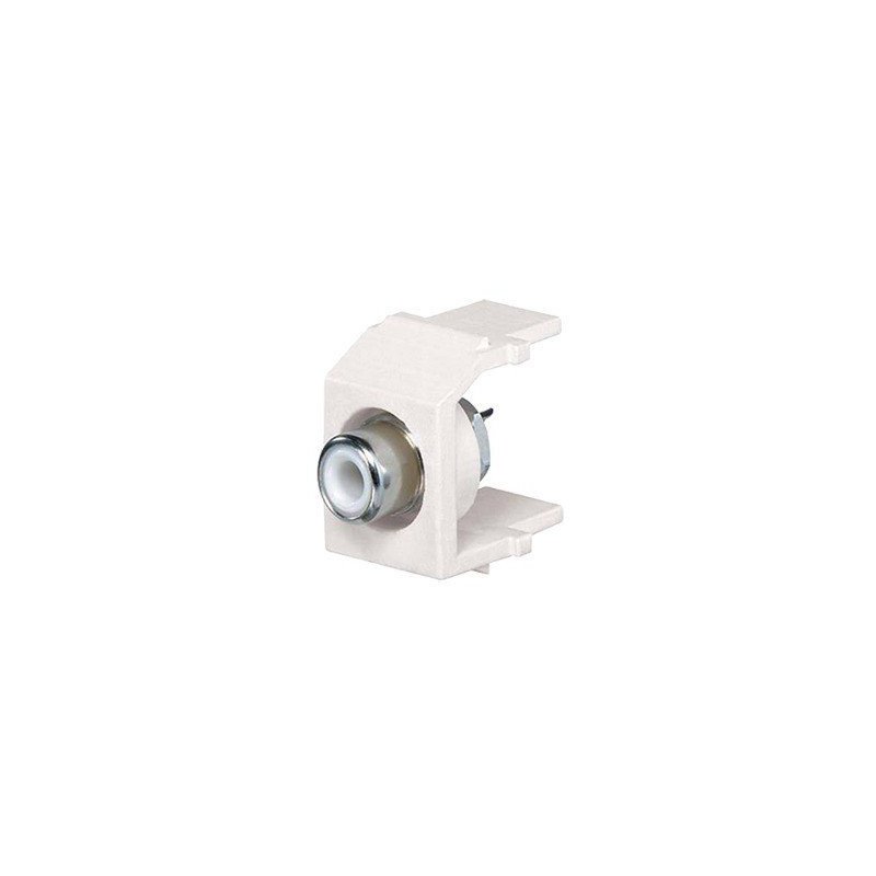 Módulo RCA para soldar, RCA blanco - Marfil