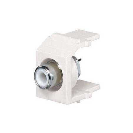 Módulo RCA para soldar, RCA blanco - Marfil
