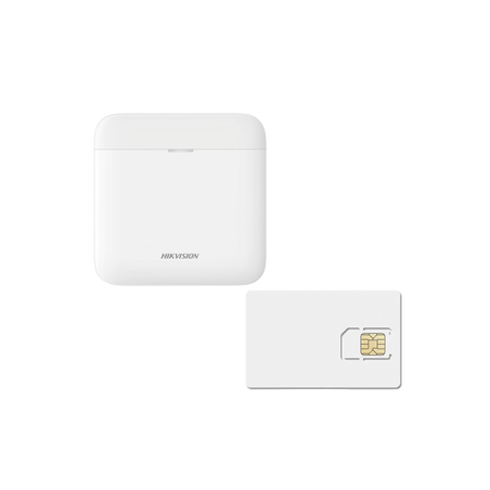 KIT de Alarma AX PRO, Incluye: 1 Hub con batería de respaldo, 1 año de Servicio de Datos 600MB, Wi-Fi, 3G/4G, Compatible con Hik