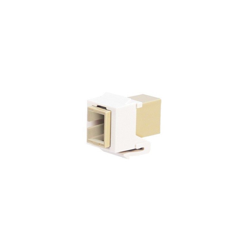 Módulo adaptador de fibra SC monomodo simplex - Blanco mate