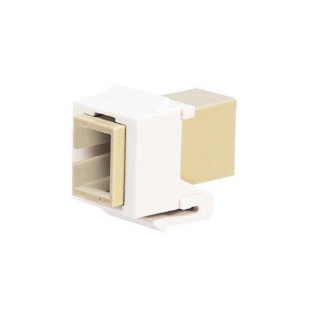 Módulo adaptador de fibra SC monomodo simplex - Blanco mate