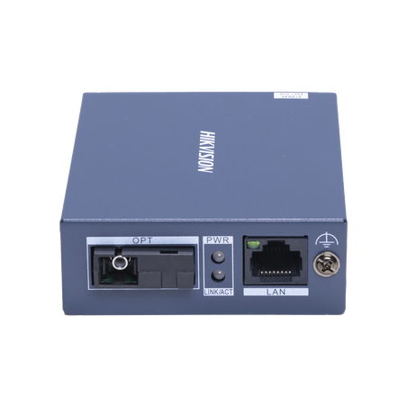 Convertidor Fibra Óptica, Transmisor, Monomodo (TX), 1 Puerto SFP (SC) 100 Mbps, 1 Puerto RJ45 10/100 Mbps, HASTA 20 KM, Plug an