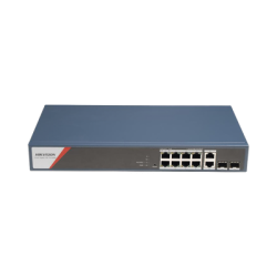 Switch Gigabit PoE+, Administrable, 8 Puertos 1000 Mbps PoE+(4 Puertos PoE++ 90 W), 2 Puertos 1000 Mbps de Uplink, 2 Puertos SFP