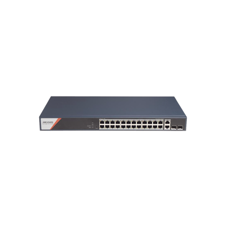 Switch Gigabit PoE+, Administrable, 24 Puertos 1000 Mbps PoE+ (4 Puertos PoE++ 90 W), 2 Puertos 1000 Mbps de Uplink, 2 Puertos S