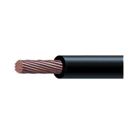 Cable10 AWG color negro, Conductor de cobre suave cableado. Aislamient