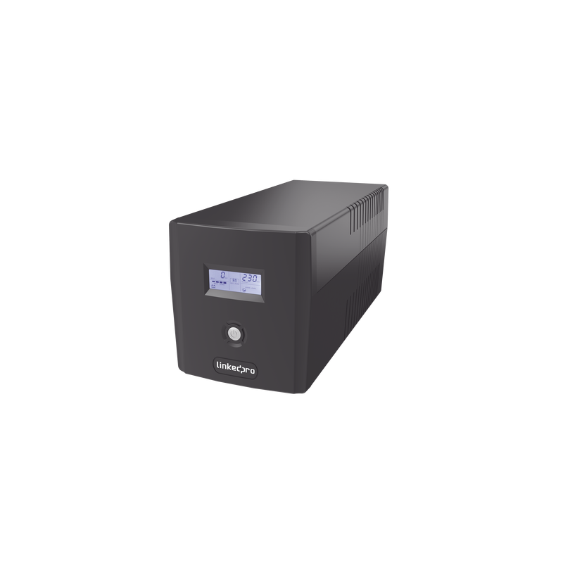 UPS 1000VA/600 W Pantalla LCD, Línea Interactiva 120Vca, 6 tomas 5-15R (4 Respaldadas), Regulación de Voltaje, Protección RJ45
