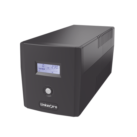UPS 1000VA/600 W Pantalla LCD, Línea Interactiva 120Vca, 6 tomas 5-15R (4 Respaldadas), Regulación de Voltaje, Protección RJ45