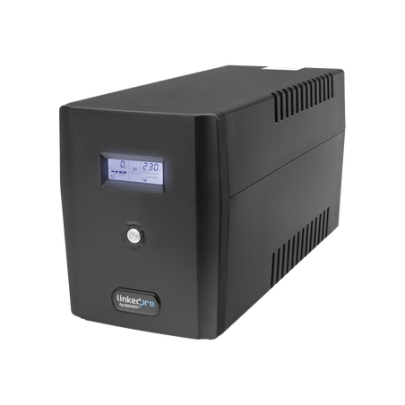 UPS 1500VA/900 W Pantalla LCD, Línea Interactiva 120Vca, 6 tomas 5-15R (4 Respaldadas), Regulación de Voltaje, Protección RJ45
