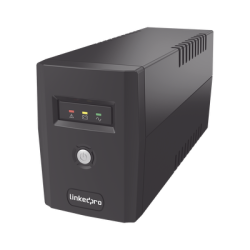 UPS 600VA/360 W Línea Interactiva, 6 Contactos 5-15R (4 Respaldadas), 