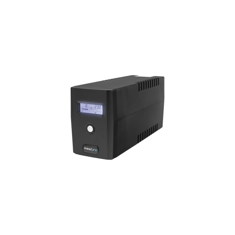 UPS 800VA/480 W Pantalla LCD, Línea Interactiva 120Vca, 6 tomas 5-15R (4 Respaldadas), Regulación de Voltaje, Protección RJ45