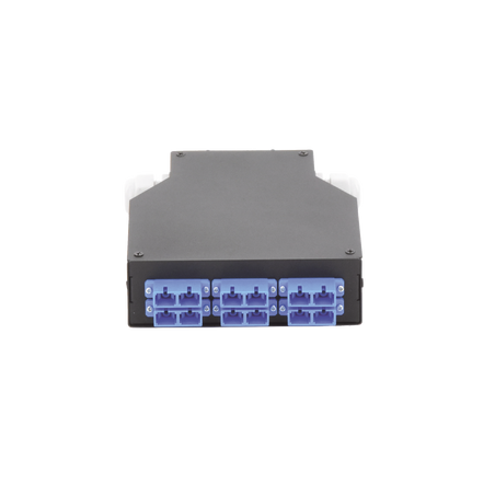 Distribuidor de Fibra óptica para Riel Din, 6 Acopladores SC/UPC Duple