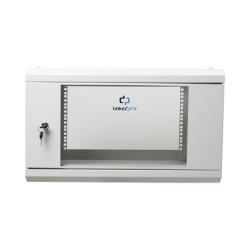 Gabinete de Pared de 6U con Puerta de Cristal Templado, 455 mm de Prof