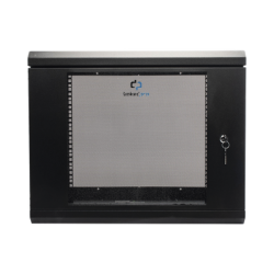 Gabinete de Pared de 9U con Puerta de Cristal Templado, 455 mm de Prof