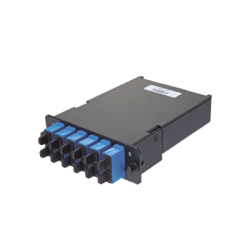 Placa Acopladora de Fibra Óptica FAP, Con 12 Pigtails y 6 Conectores L