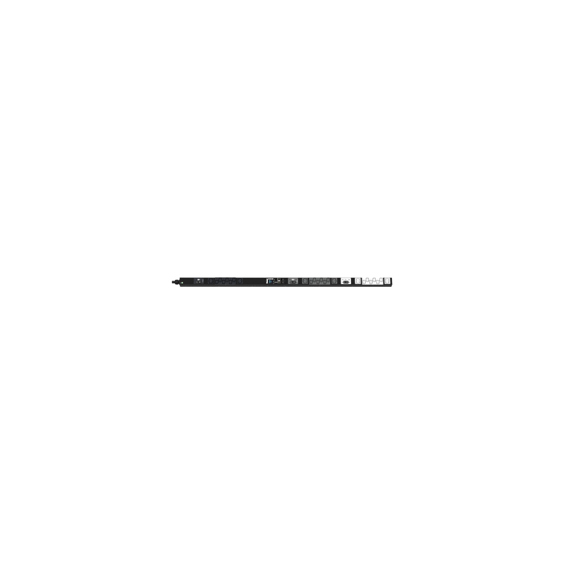 PDU Monitoreable (MI) para Distribución de Energía, Enchufe de Entrada NEMA L21-30P, Con 18 Salidas C13 y 6 C19, de Instalación