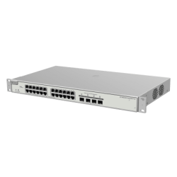 Switch Administrable PoE Capa 2+ Plus, con 24 puertos Gigabit PoE 802, 3af/at + 4 SFP+ para fibra 10Gb, gestión gratuita desde l