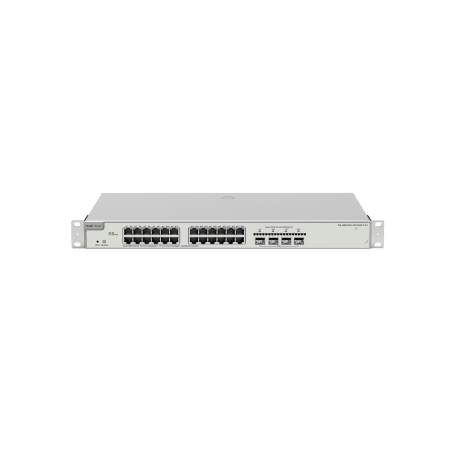 Switch Administrable Capa 3 con 24 puertos Gigabit PoE 802, 3af/at + 4 SFP+ para fibra 10Gb, gestión gratuita desde la nube, 370