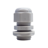 Conector Plástico Blanco Tipo Glándula para Rosca NPT 1/2"