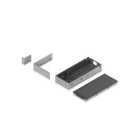 Kit para instalar en rack switches USW-PRO-MAX-16-POE o USW-PRO-MAX-16, 1UR, con base para fuente de alimentación y cable