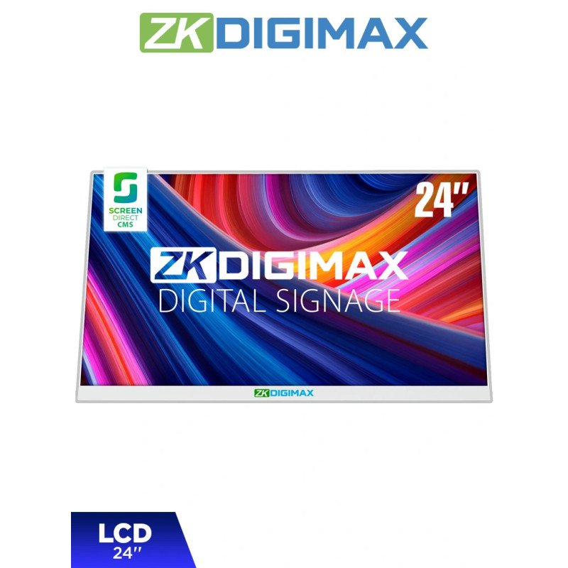 Pantalla LCD de 24" para Mostrador o Escritorio, Resolución Full HD, Android 11, Brillo de 500 Nits, Vida útil de 30, 000 h, Ide