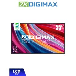 Pantalla LCD Profesional 55", resolución 4K UHD, Android 9, 500 Nits, Reproducción Inalámbrica, Videowall 5x5, Uso 24/7