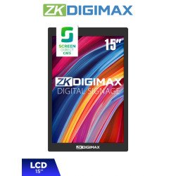 Pantalla LCD de 15, 6" para Mostrador o Escritorio, Full HD, Android 11, Brillo de 500 Nits, Vida útil +50, 000 h, Ideal para Pu