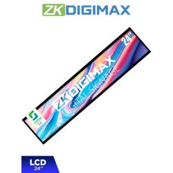 Pantalla LCD Estrecha de 24" para Estantería, Ultrapanorámica, Resolución Full HD, Android 8, 1, Alta Brillantez