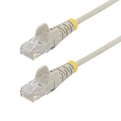 Cable Ethernet CAT6 Delgado de 7m Gris, UTP, Cobre Puro, 28AWG, RJ45, Snagless, LSZH, Probado con Fluke, Cable for Dispositivo d