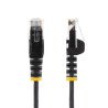 Cable Ethernet CAT6 Delgado de 15m Negro, UTP, Cobre Puro, 28AWG, RJ45, Snagless, LSZH, Probado con Fluke, Cable for Dispositivo
