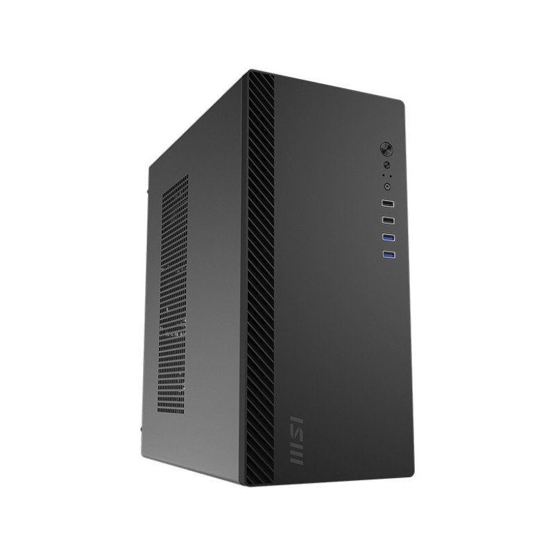 Gabinete MSI pro shield m100p, media torre, micro ATX mini ITX, sin fuente pc