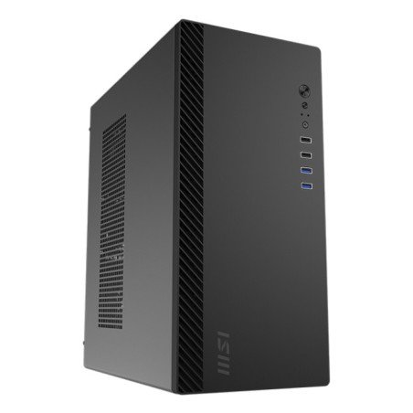 Gabinete MSI pro shield m100p, media torre, micro ATX mini ITX, sin fuente pc