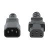 Cable de alimentación C13 a C14, Extensión 5, 0 m, Cable de alimentación de C13 hembra a C14 macho, 10 A, 250 V, conecta un serv