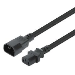 Cable de extensión de alimentación C13 a C14, 3 m, Cable de alimentación con conector C13 hembra a C14 macho, 10 A, 250 V, conec