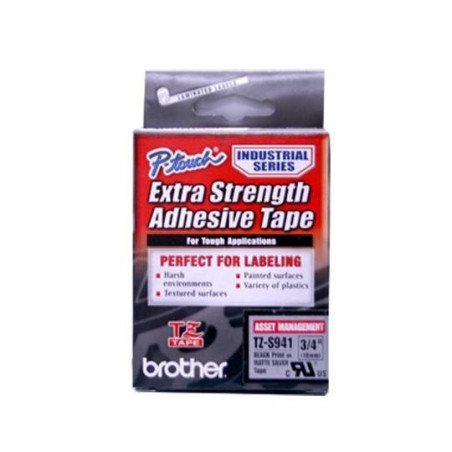 Cinta con adhesivo industrial extra fuerte Negro sobre plata