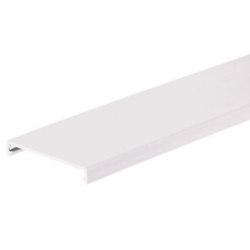 Cubierta para ductos, PVC, 1w x 6', blanco