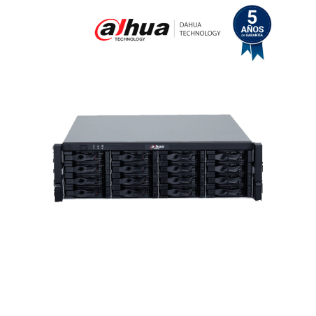 Servidor de almacenamiento IP, Rendimiento grabación 800 Mbps, 16 Bahí