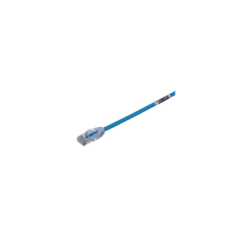 Patch cord delgado cat.6a, (7ft) negro