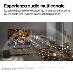 Barra de cine en casa LG de 9.1.5 canales, con sonido envolvente y altavoces traseros S95TR