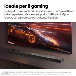 Barra de cine en casa LG de 9.1.5 canales, con sonido envolvente y altavoces traseros S95TR