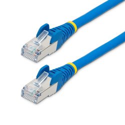 Cable de 4.5m de Red Ethernet CAT6a - Azul - Low Smoke Zero Halogen (LSZH) - 10GbE - 500MHz - PoE++ de 100W - Snagless