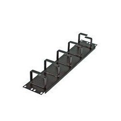 Organizador North System de cables vertical sencillo para rack de 7 pies ducto 4 pulg x4 pulg color negro liso