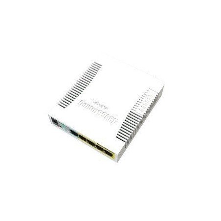 Switch MikroTik 5 puertos PoE (Pasivo) Gigabit Ethernet y 1 SFP