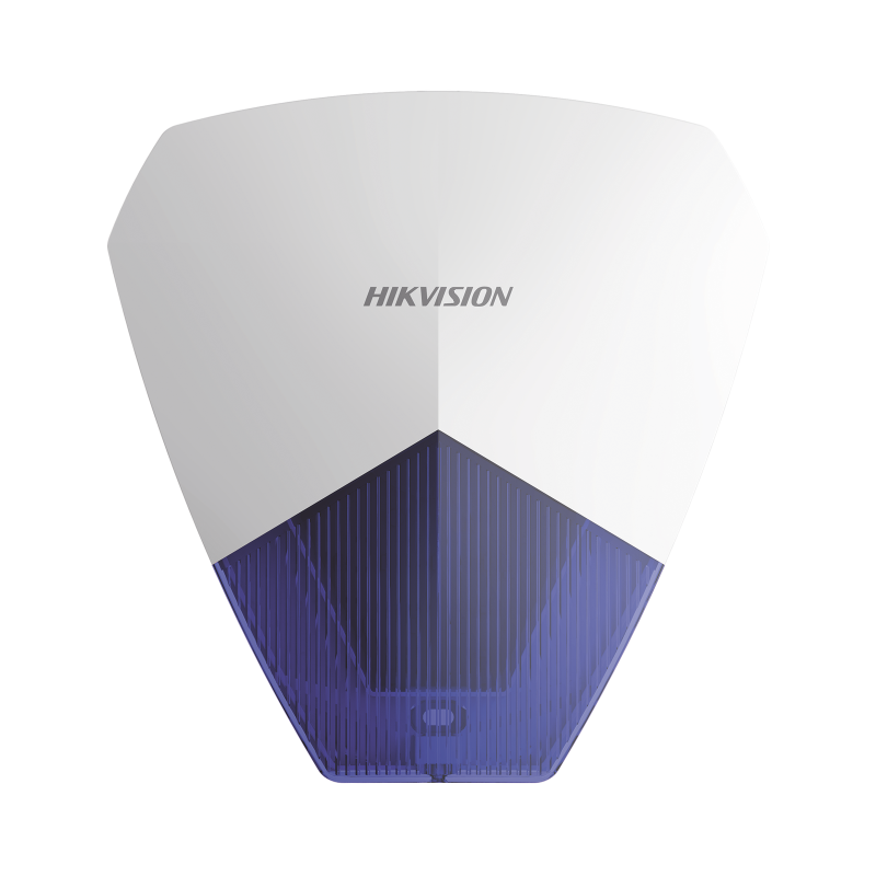 Sirena estrobo cableada Hikvision, ideal para cualquier panel de alarm