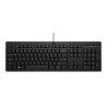 Teclado HP 125 Wired Keyboard, Tamaño completo (100%), Alámbrico, USB, Negro
