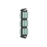 Placa adaptadora de Fibra óptica Quick-PAck, Con 6 Conectores LC Quad (24 Fibras), Aqua Placa adaptadora de Fibra óptica Quick-PAck, Con 6 Conectores LC Quad (24 Fibras), Aqua