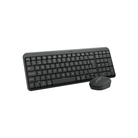 Combo, Inalámbrico, Bluetooth Logitech MK250 Compact Bluetooth Wireless QWERTY, Grafito, Ratón incluido